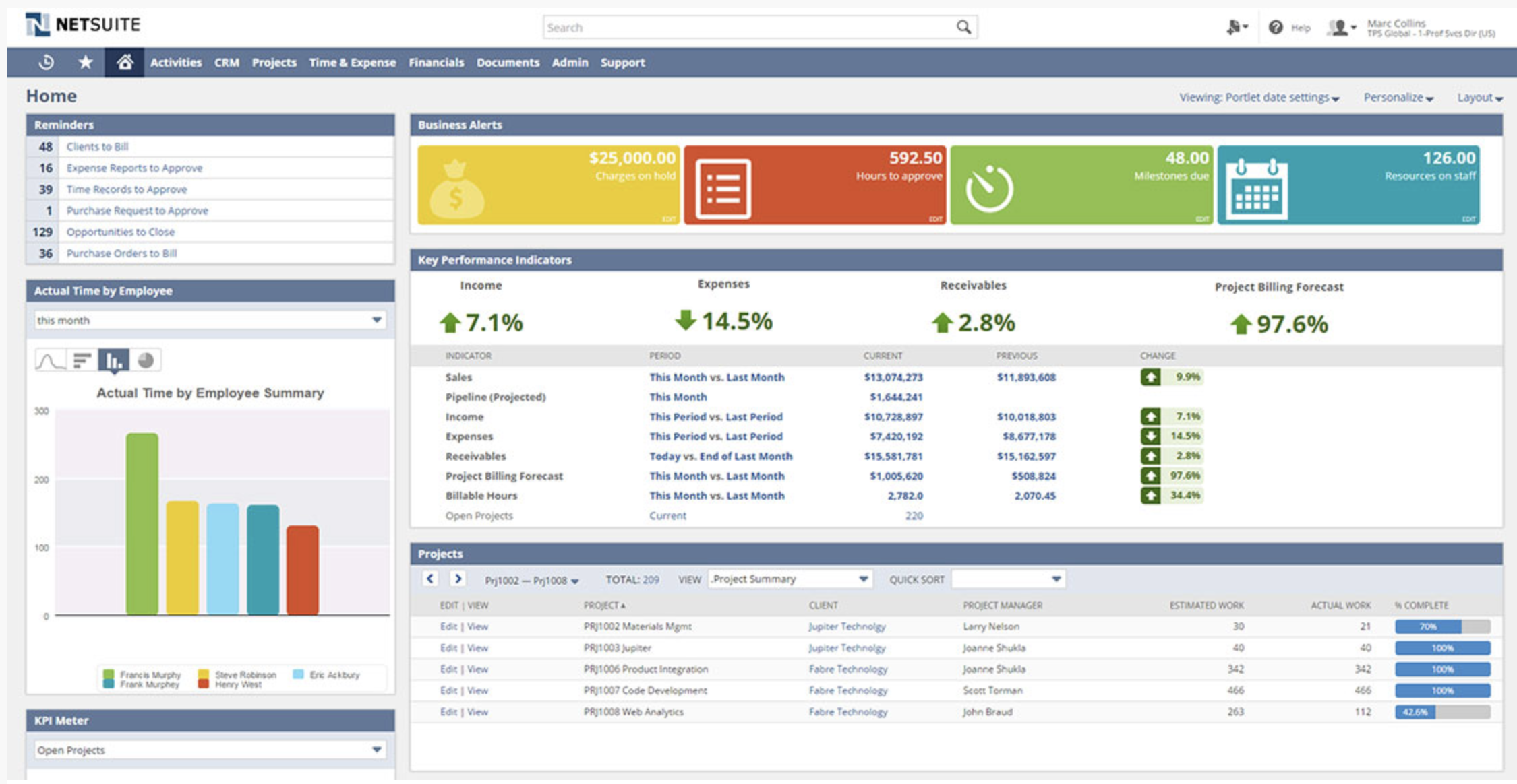 NetSuite Generic Screen 